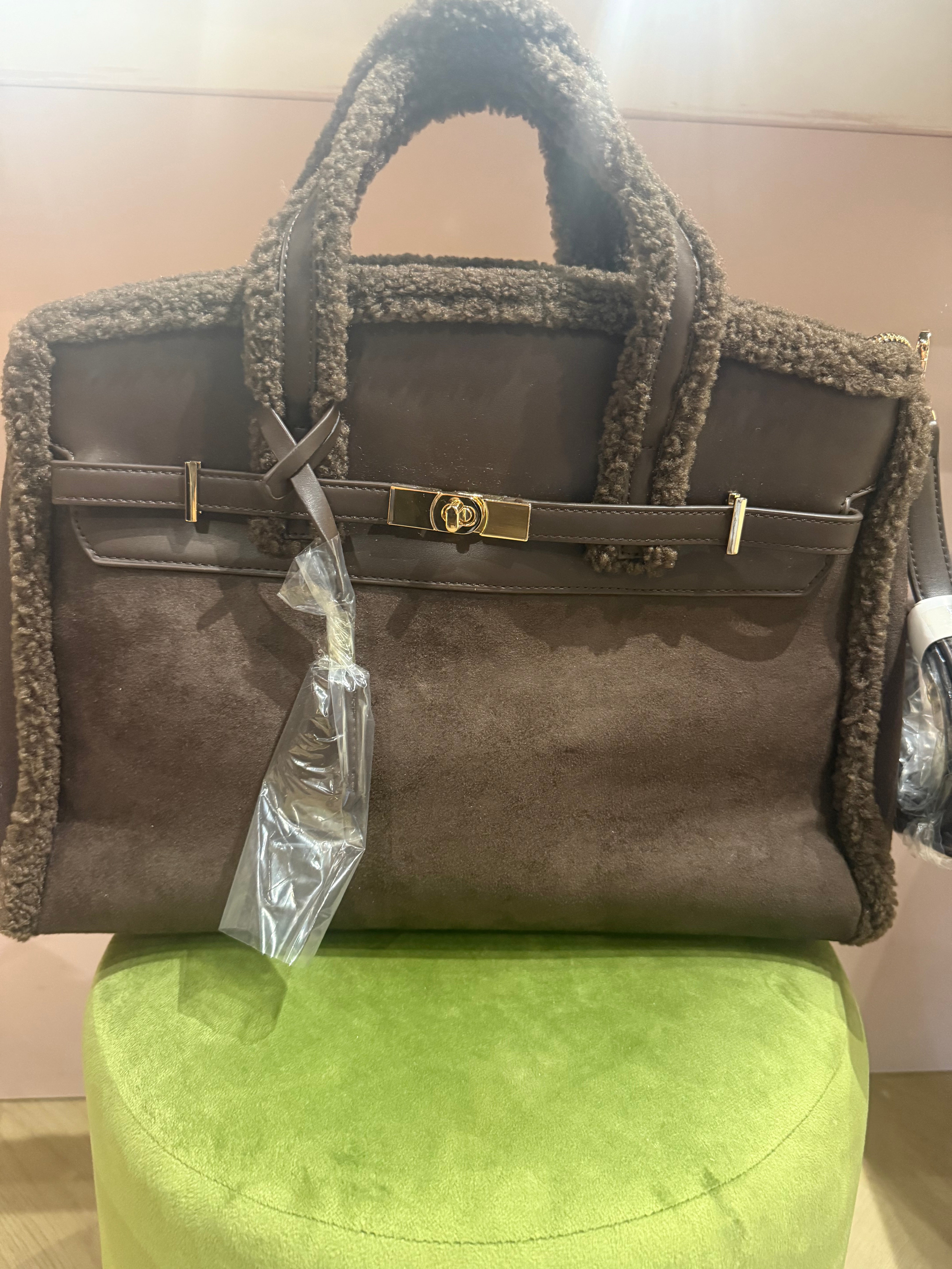 Tas Bruin Suède Teddy